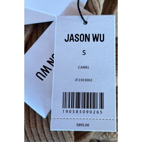 Jason Wu Merino Wool-& Cashmere Blend Midi-Dress in Camel NWT Size Small - Picture 11 of 12